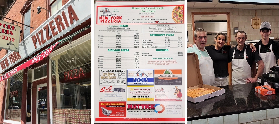 New York Pizzeria Menu